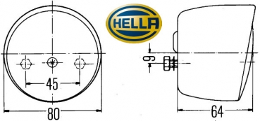 Schluß-Brems-(Blink-)Leuchte Hella